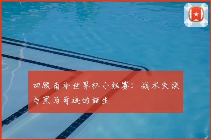 回顾南非世界杯小组赛：战术失误与黑马奇迹的诞生